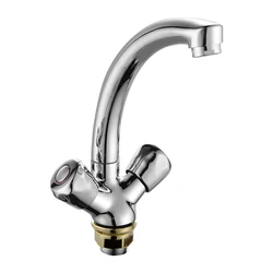 (OB5328-1F)Boou classical high quality double bathroom handle zinc wash basin and kitchen mixer faucet tap