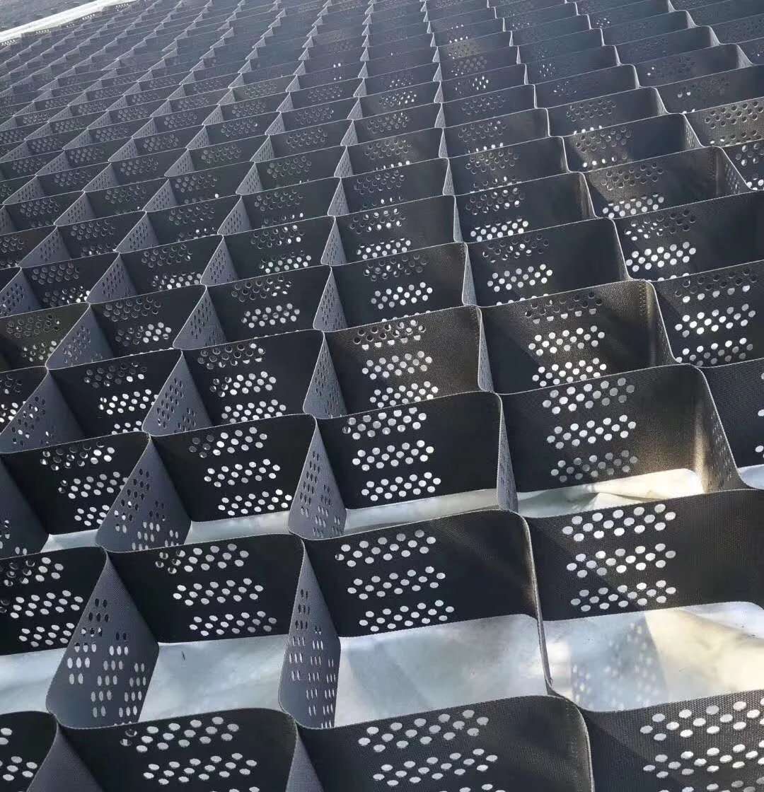 Чёрная георешетка из полиэтилена высокой плотности, пластиковая сотовая решетка, гравий, укладчик, стабилизатор, оптовая цена от производителя