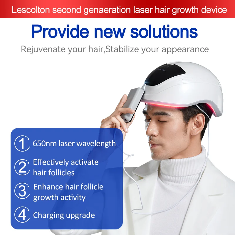 Wholesale price Hair Growth Laser Device Machine Mobile Power Bank Professional 272 Diode Laser Infrared Hair Growth Machine