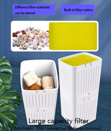 Hot Selling Aquariums Accessories Filter For Fish Tank Submersible  Multi-functional Filter
