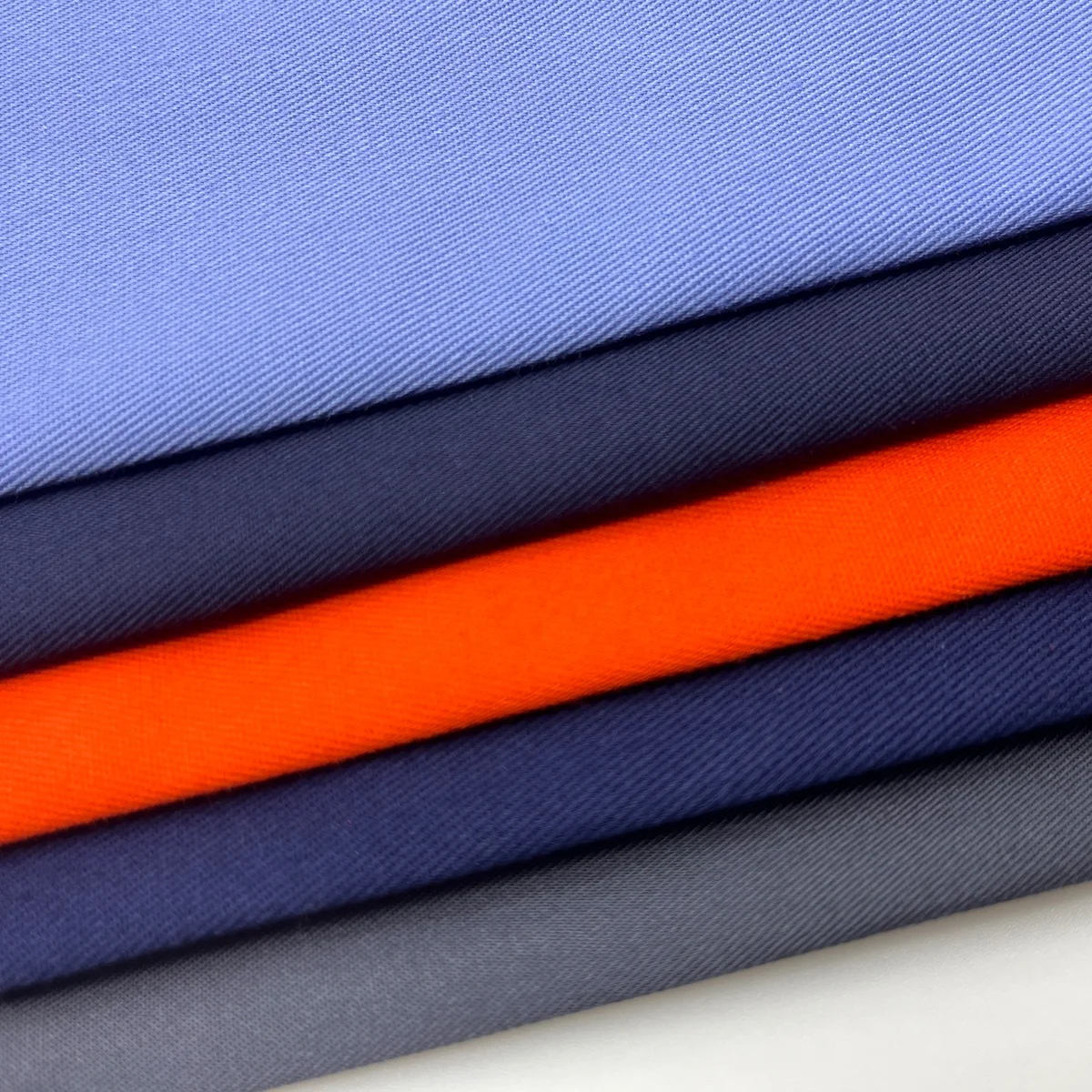 Textiles fabric manufacturer supplier cheap price wholesale royal blue woven 2/1twill 100% cotton workwear uniforms fabric