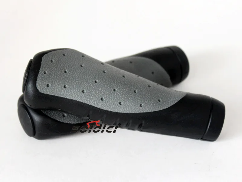 High Quality Black Grey Bicycle Parts Bike Grips Rubber Handlebar Non-lock Handle Grip