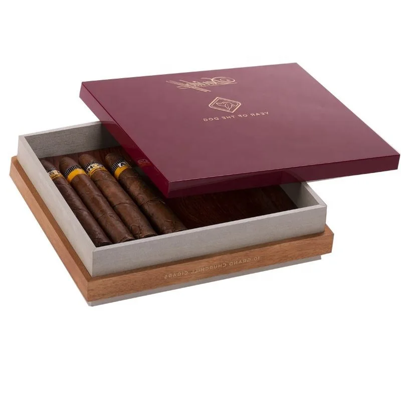 High Quality Wholesale Custom Luxury Cigar Boxes  Modern Cigar Wooden Boxes Luxury wooden cigar case