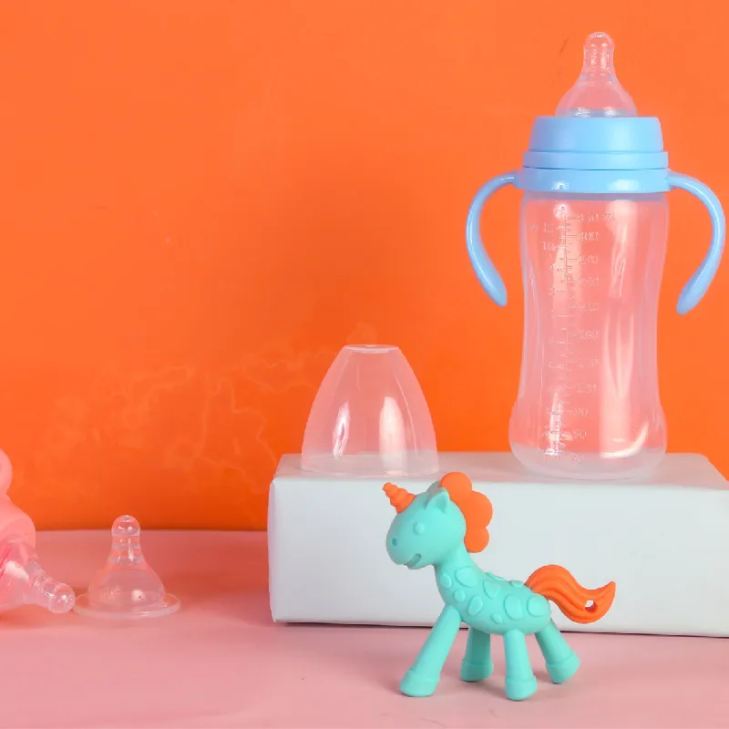 Processing plastic feeding supplies PP milk bottle manufacturer food grade wholesale 330 ml wide mouth milk bottle