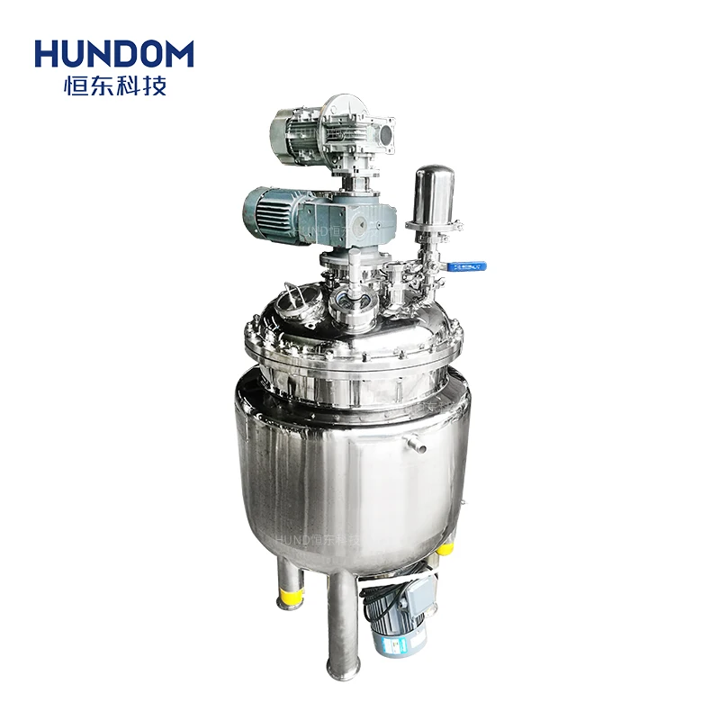 200L Liquid chemical mixer equipment face cream homogenizer soap shampoo making mixing tank with agitator