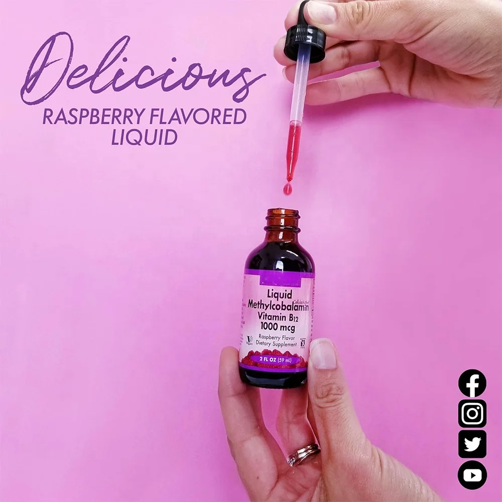 Nutrition Liquid Drops Cellular Active Methycobalamin Vitamin B12 For Cellular Energy Production and Nervous System Health