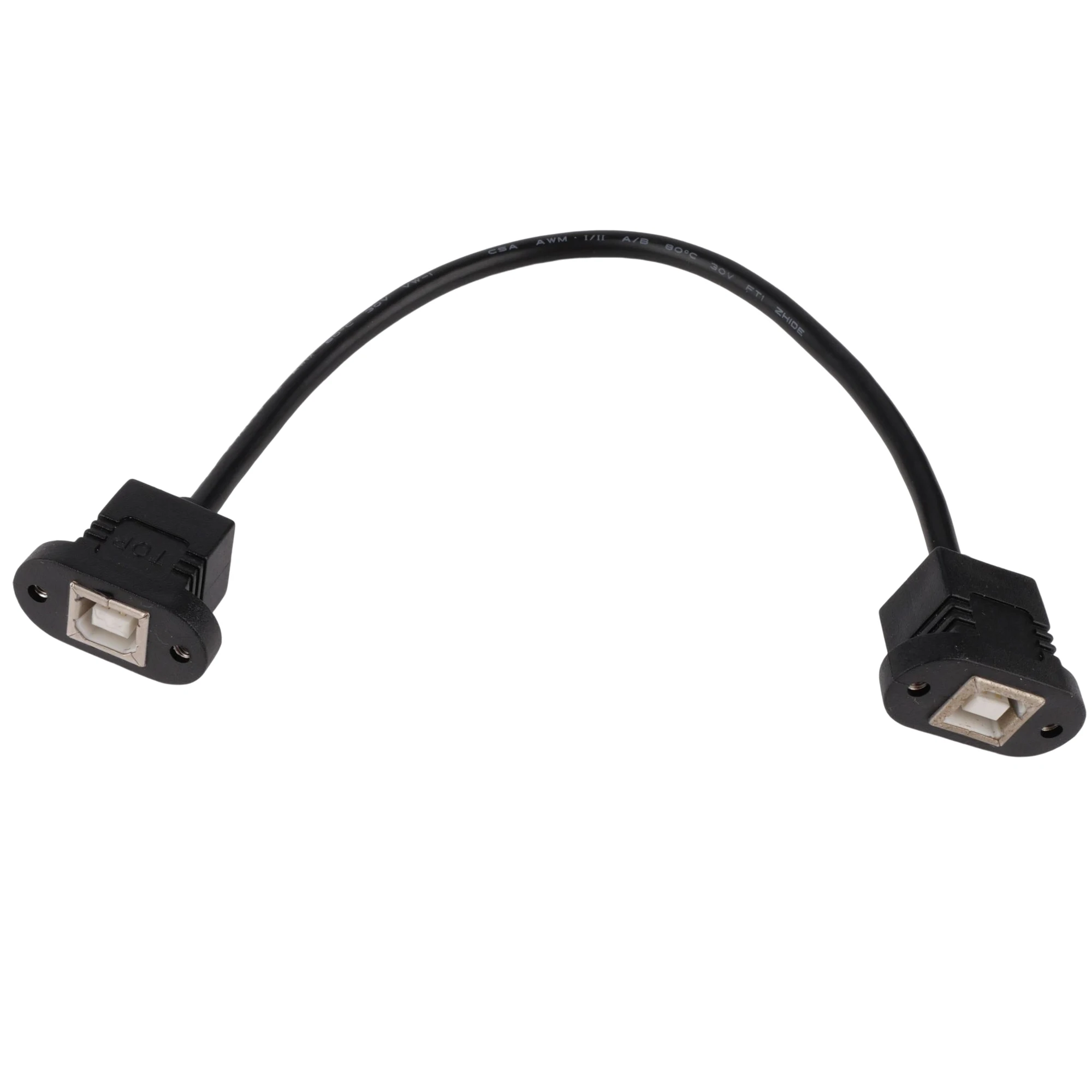 High Quality Customized Length male to Female USB Panel Mounted Cable for Automobile
