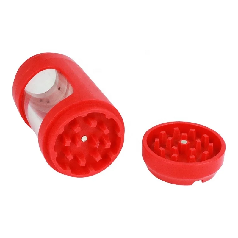 Custom Premiumled Glow Jars Air Bottles Glass Led Transparent Magnifying Glowing Jar Storage Grinder