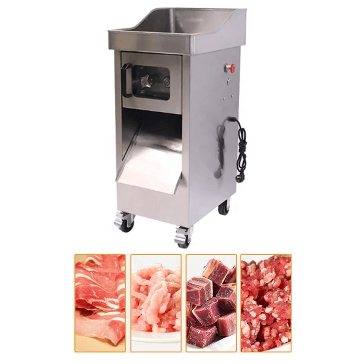 stainless steel kitchen processing equipment meat slicer / meat cube slicer machine / commercial meat slicer machine