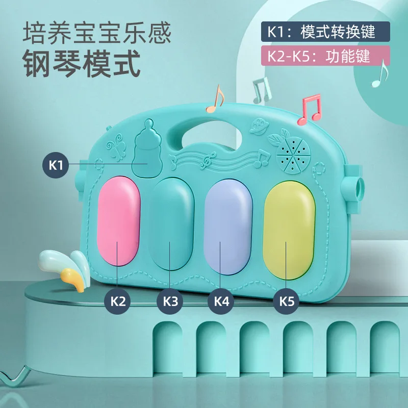 Pedal piano music fitness stand 0-1 years old educational multi-functional kick piano game blanket baby toys