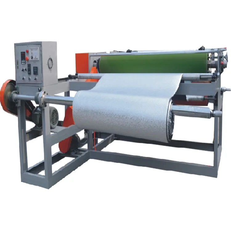 FLY-1600 EPE foam sheet lamination machine embossing function