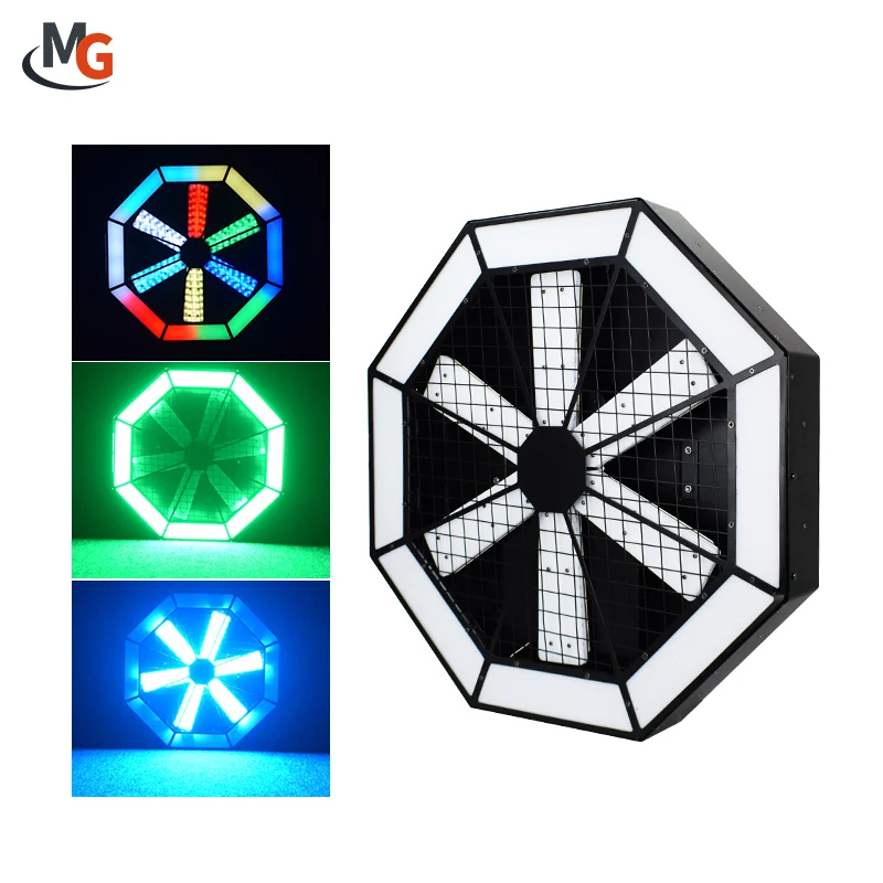 RGB Infinite Whirlwind LED Fan Effect Club Background DJ Retro Light