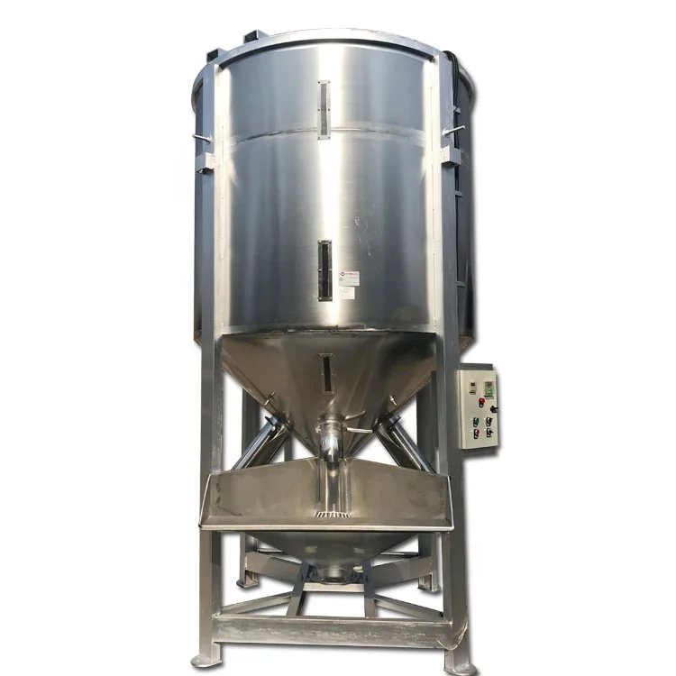 vertical plastic silo mixer plastic pellet mixer color mixer for plastics material