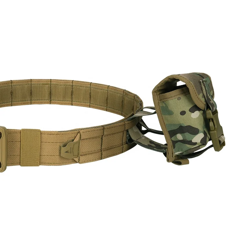 Custom Yakeda Equipo Tactico Adjustable Molle Bag 6 Pieces Set Polyester Camouflage Tactical Waist Belt With Mag Pouches