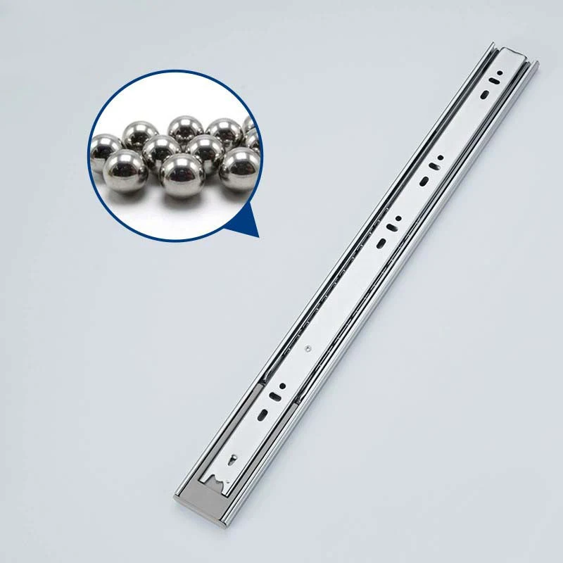 Cheap Full Extension Drawer Slide Rail Telescopic Heavy Duty Table Cold Rolled Steel Drawer Slide Rail