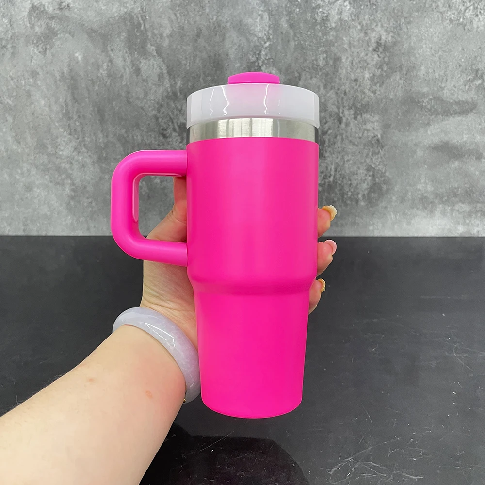 New arrival 14oz sublimation double wall kids water bottle mug cup with handle 14 oz gold plated macaron baby tumbler for vinyl