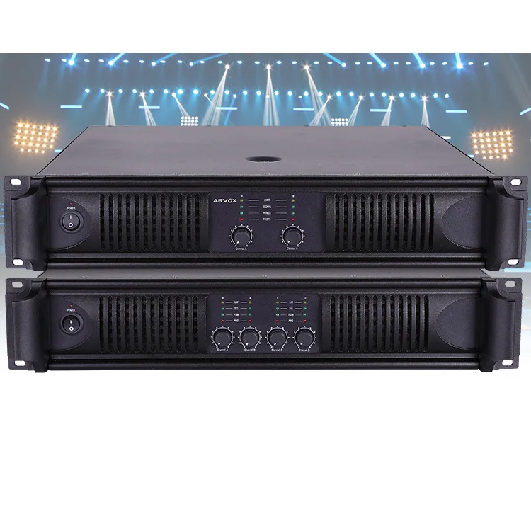 Stereo sound 2/4 channels karaoke audio amplifier mixer power