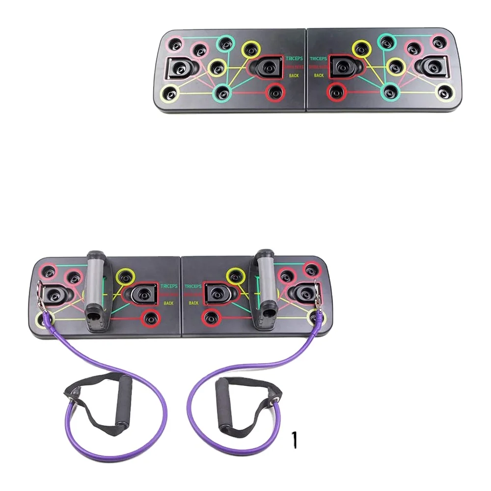 Total Body Push up Board Hot Sale Fitness ABS Customized for Home Gym 13 in 1 Black Color Box OEM Bodybuilding Fitness 10 Pcs