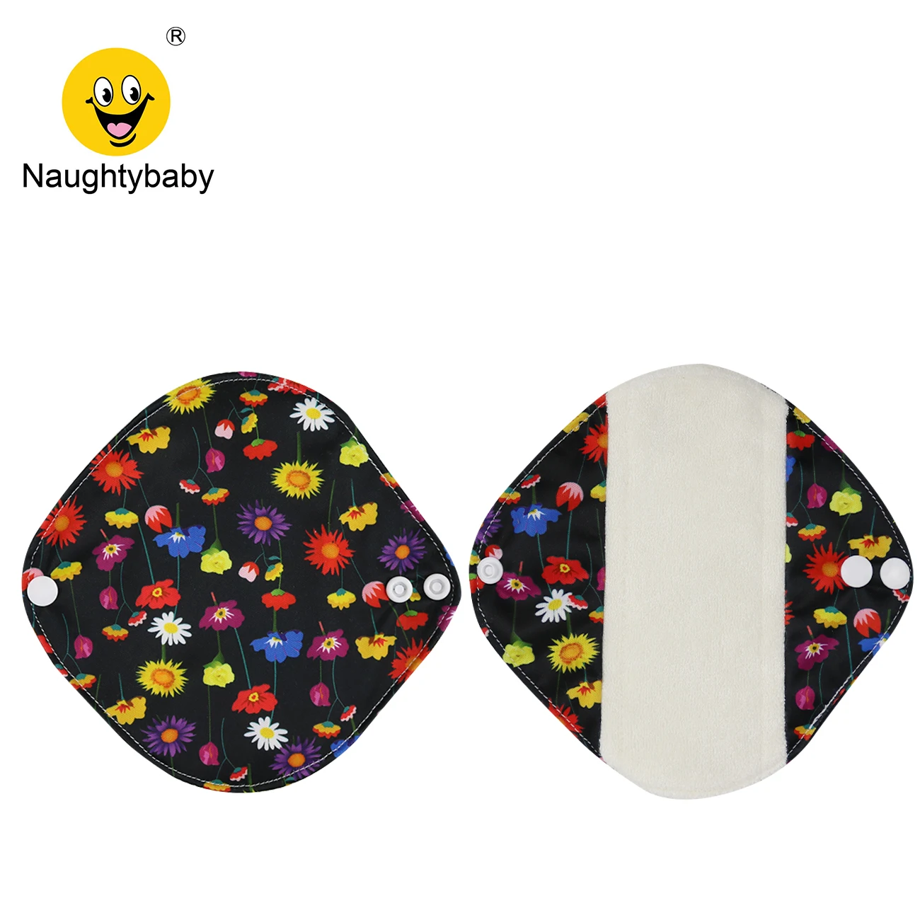 EASYMOM Reusable Washable Sanitary Napkins Menstrual Cloth Pads Breathable Sanitary Napkins Bamboo Customized Logo Printing