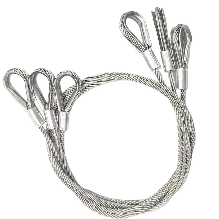 Wholesale 8MM Aircraft Cable With Iron Core Galvanized Steel Rope Sling For Heavy Construction