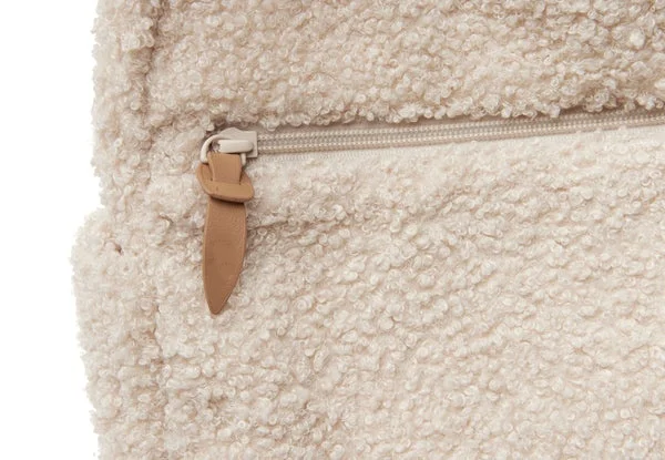 Trendy Soft Collapsible Baby Stroller Organizer Custom Soft Furry Daypack Mommy Teddy Velvet Diaper Backpack