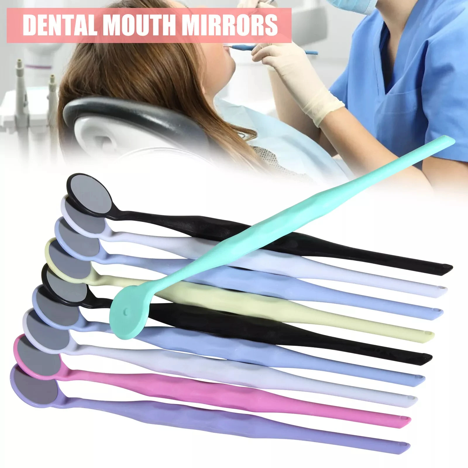 10pcs/Box Dental Autoclavable PREMIUM Mouth Mirrors Double Single Sided Oral Mirrors Dentist Premium Mouth Mirrors