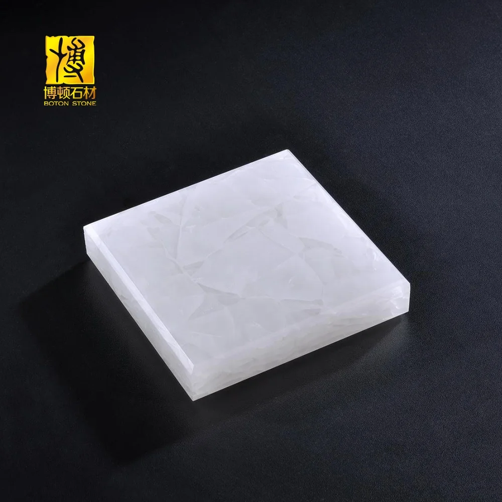 Top Quality Backlit Onyx Glass Countertop White Onyx Glass for Wall Panel