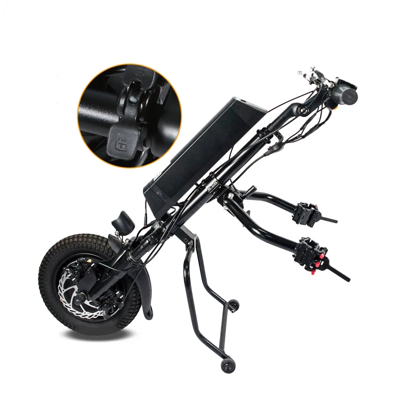 Portable detachable manual wheelchair electric trailer accessories suitable for people with disabilities