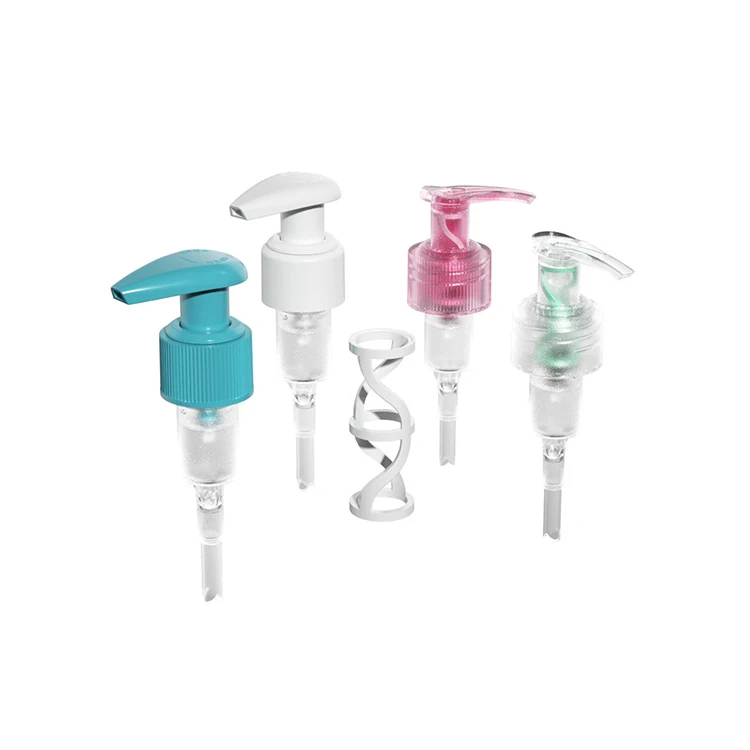 Eco Friendly Plastic Clip Lock 24/410 28/410 Lotion Pump Liquid Hand Soap Pump Dispenser aluminum body cream lotion pump