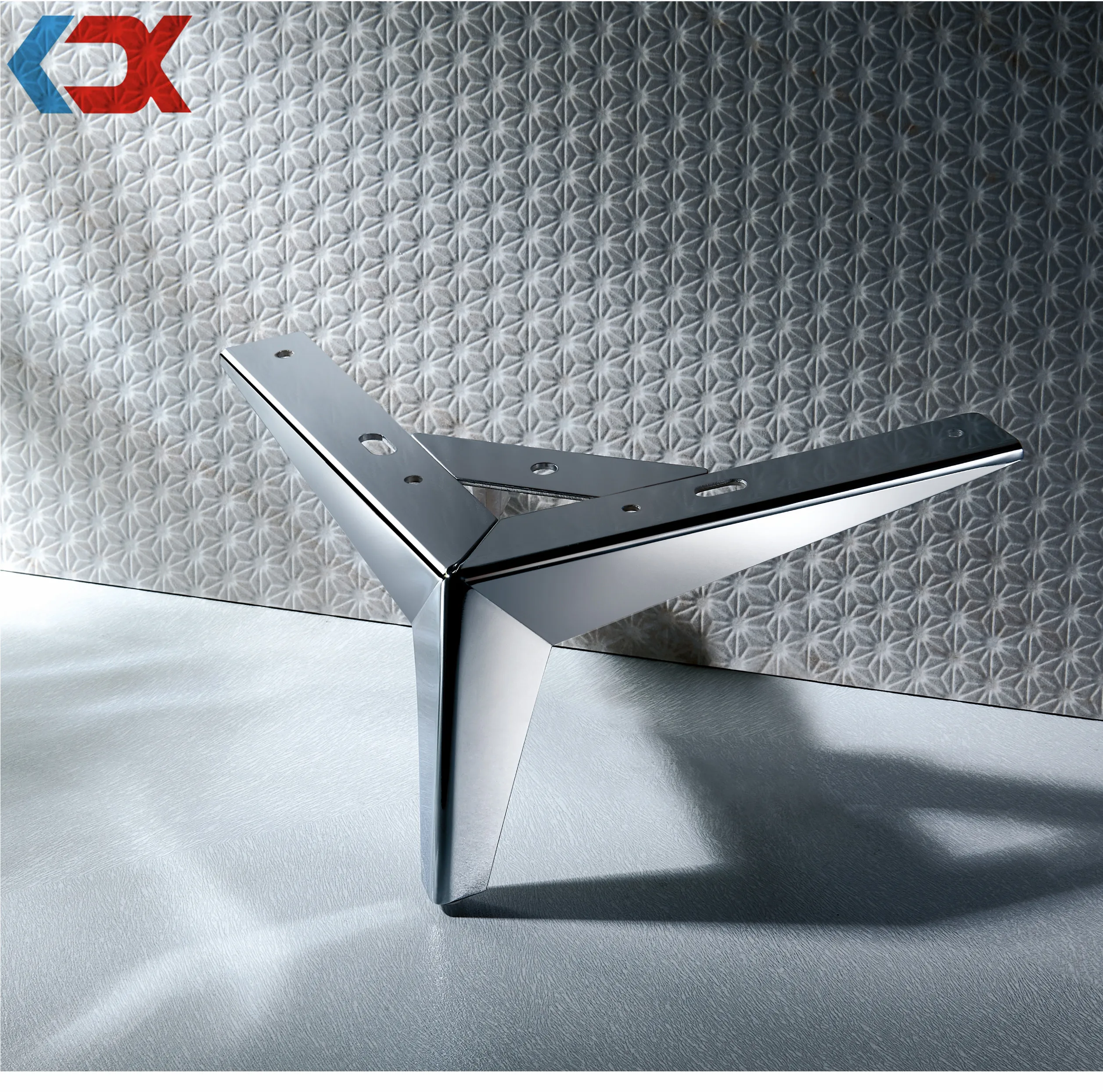 Металлические ножки для мебели, хромированные металлические ножки треугольной формы для кровати, шкафа, современный дизайн