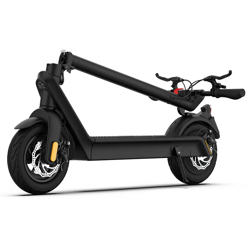 Foldable Electric Motorcycle Scooter 36V 15.6AH 500W WMax Black Motor Power Battery Time Charging Tutu Color Double Brake Origin