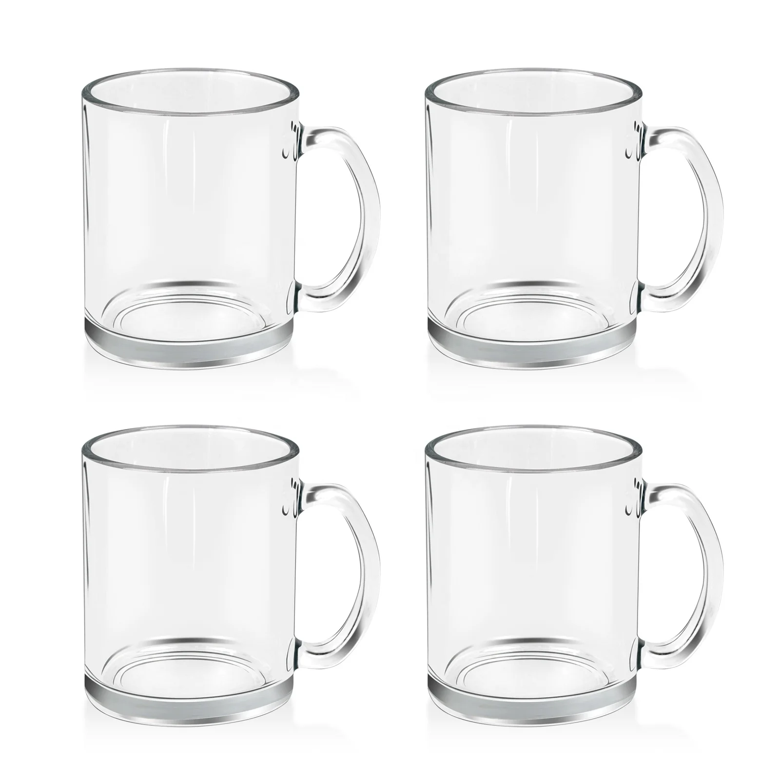High Quality 11oz Smooth Frosted Heat Transfer Glass Beer Mug Customizable Sublimation Mug Coffee Gifts Modern Parties