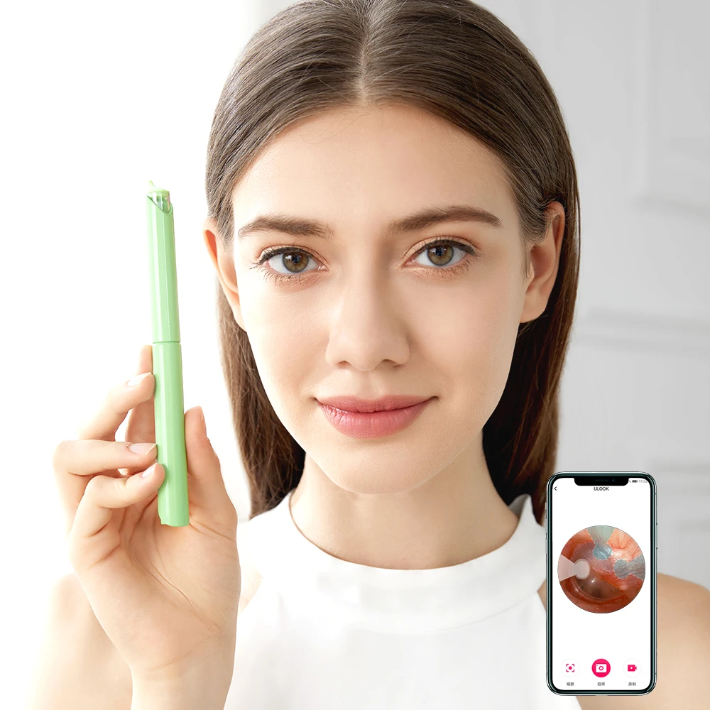 Free Shipping DIY Visual Electric Ear Cleaner Smart Earwax Remover Otoscope tool with 6 Lights