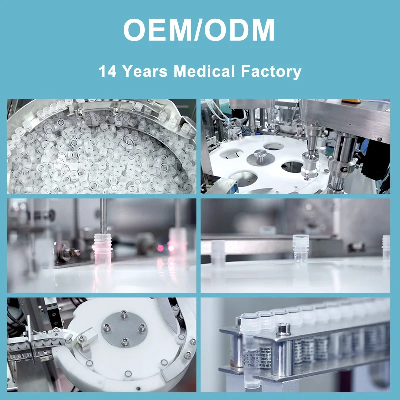 Медицинский одноразовый неинвазивный гинекологический экзамен Цитология ДНК-тест стерильный тест на ГПВ шейный тампон нейлоновый Флокированный набор тампонов