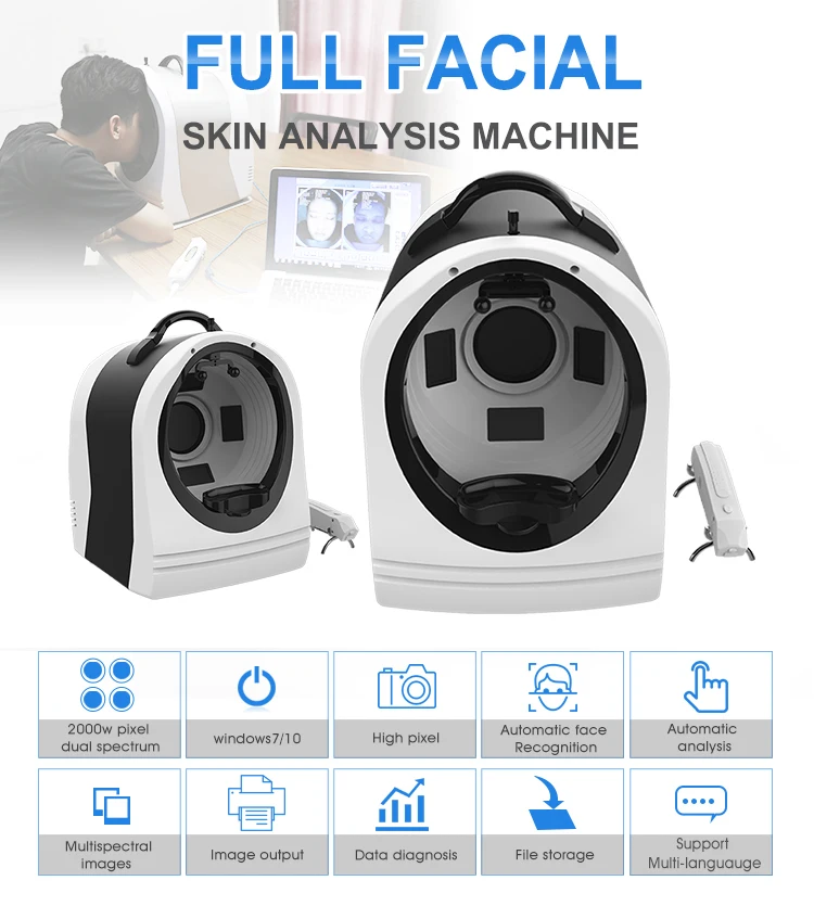 3d Skin Analyzer Facial Scanner Automatic Skin Diagnosis System Analysis Skin Analyzer Machine