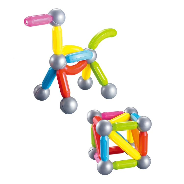 Magnet Construction Balls and Rods Toy 3D DIY Creative Flower Magnetic Sticks Blocks Set