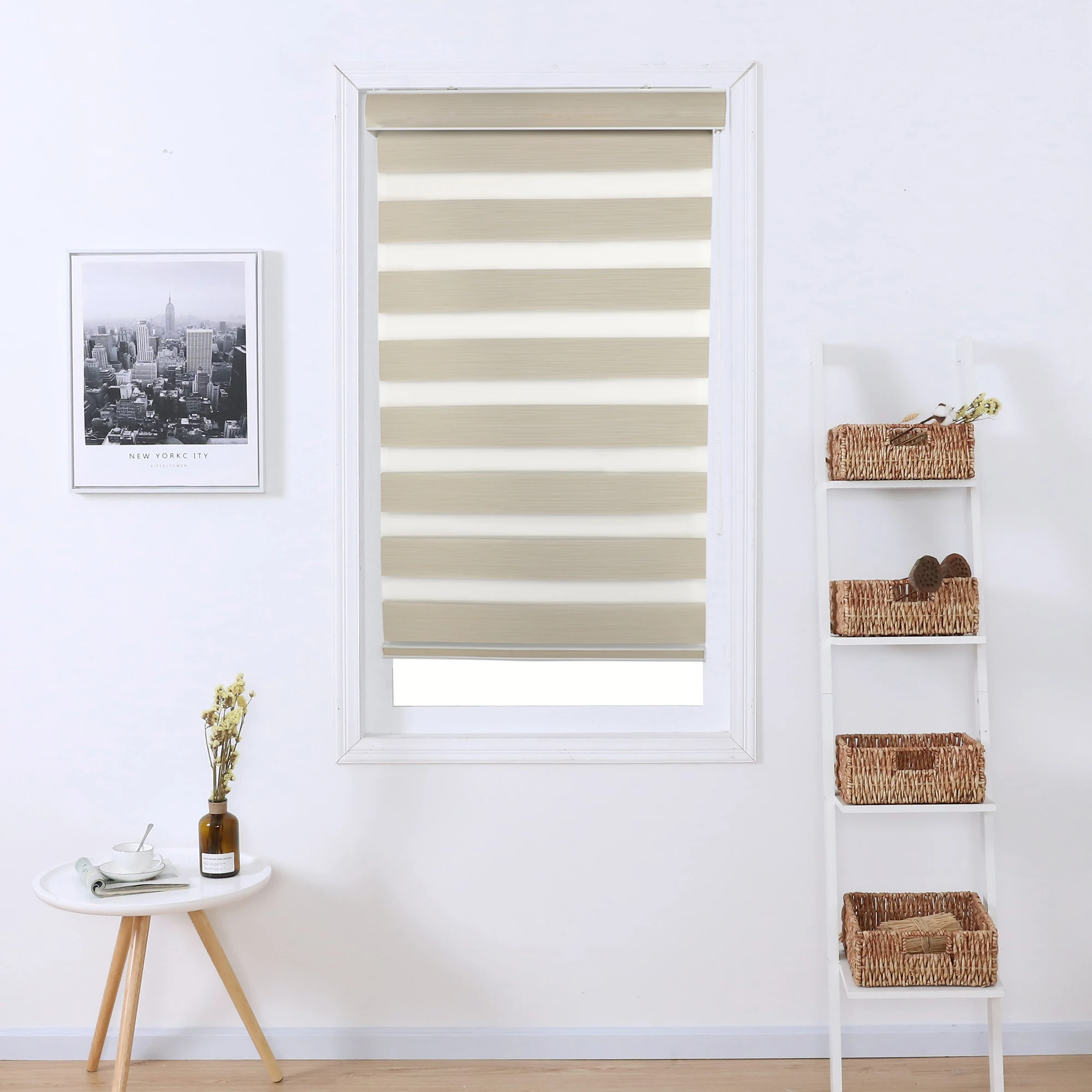 Good Quality Elegant Decoration Indoor Zebra Blinds With Tubular Motor