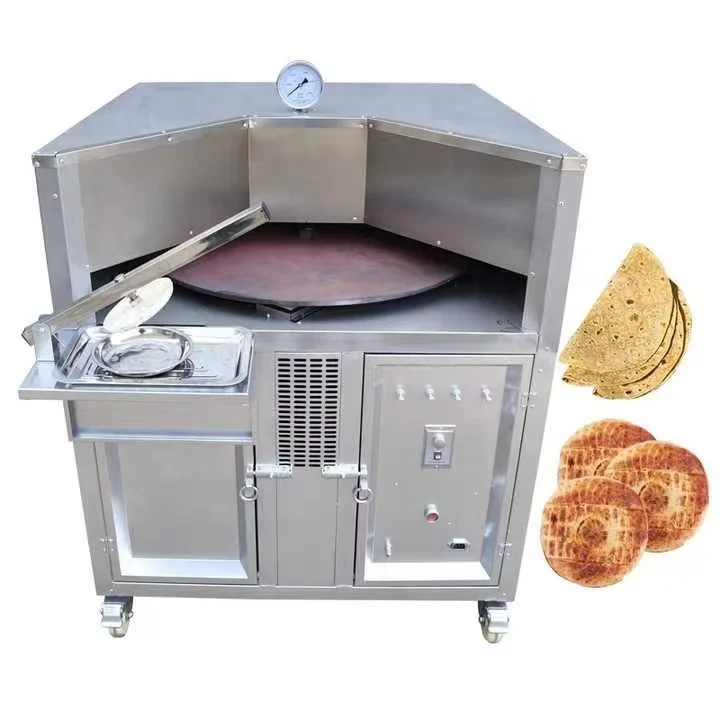 Stainless steel pita bread stone base oven lahmacun chapati roti making machine flat bread roti maker machine