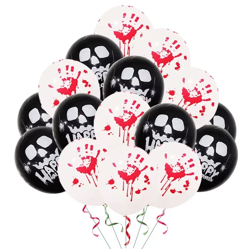 Hot Sale Halloween Party Balloons   Halloween Props Latex  Printing Balloons  Party Decoration 20options 50pcs/bag