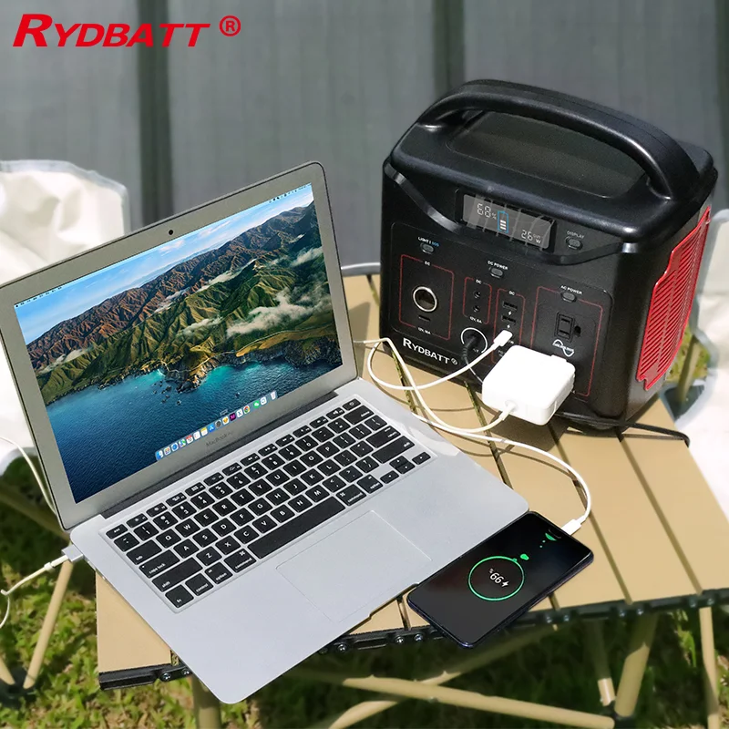 Ryder 600wh Lifepo4 литий-ионный аккумулятор солнечный генератор резервная электростанция с инвертором постоянный источник питания для использования вне помещений