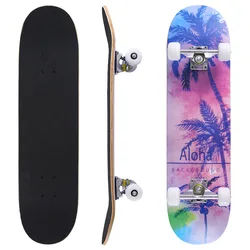Custom Skate Board Deck Pattern Color Size Four-wheel Double Tilt Maple Road Skateboard