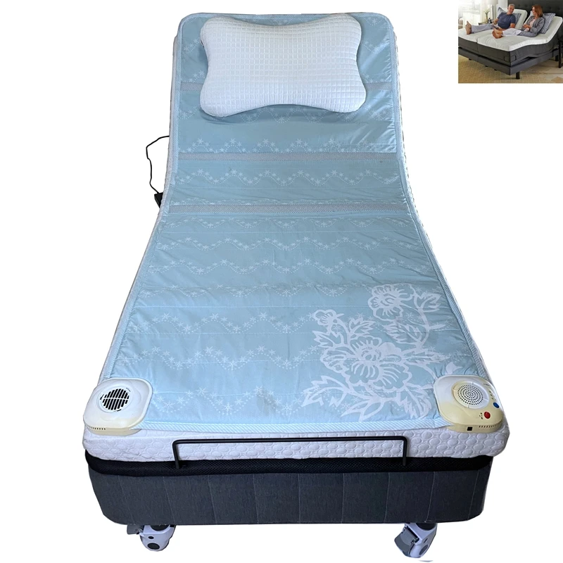 Customatic reverie adjustable bed with wooden board and 8 wheels easy to move