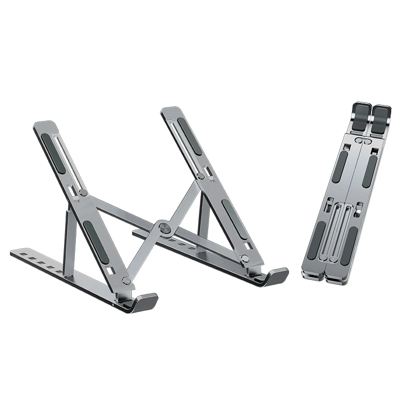 
2021 Adjustable Laptop Holder c Stand Cooling Pad Riser foldable laptop pc stand Non-slip Desktop notebook 