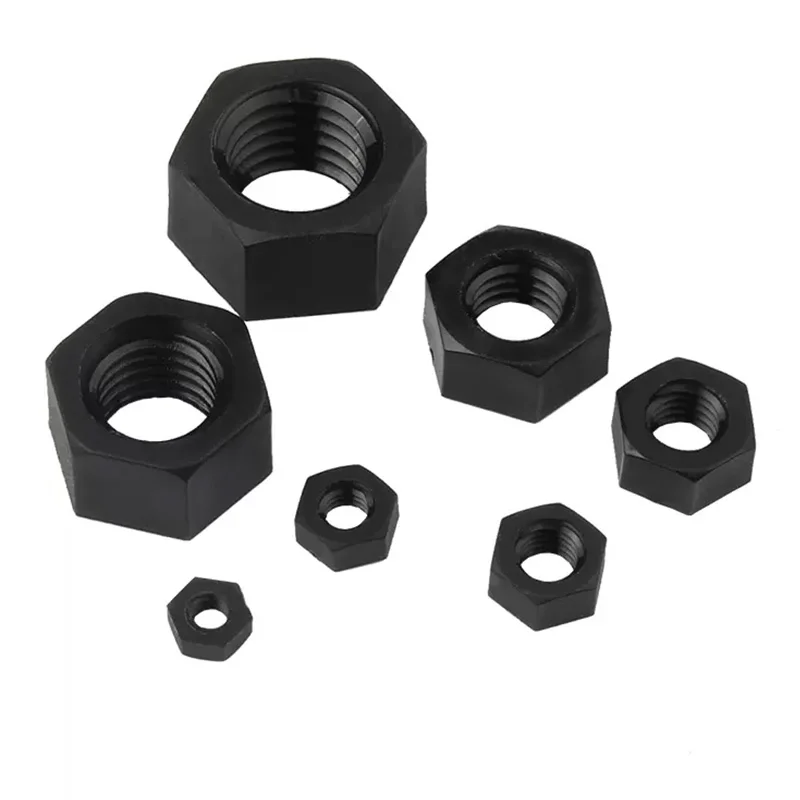 M4 M8 M10 Nylon Plastic Insulated Material PA66 White Black Color Hex Hexagon Hexagonal Head Heavy Thin Nut DIN934