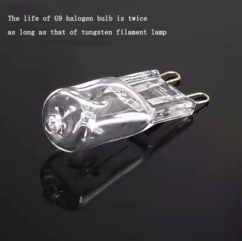 G9 halogen high temperature lamp beads oven lamp pin bulb 25W steam box oven bulb halogen lamp