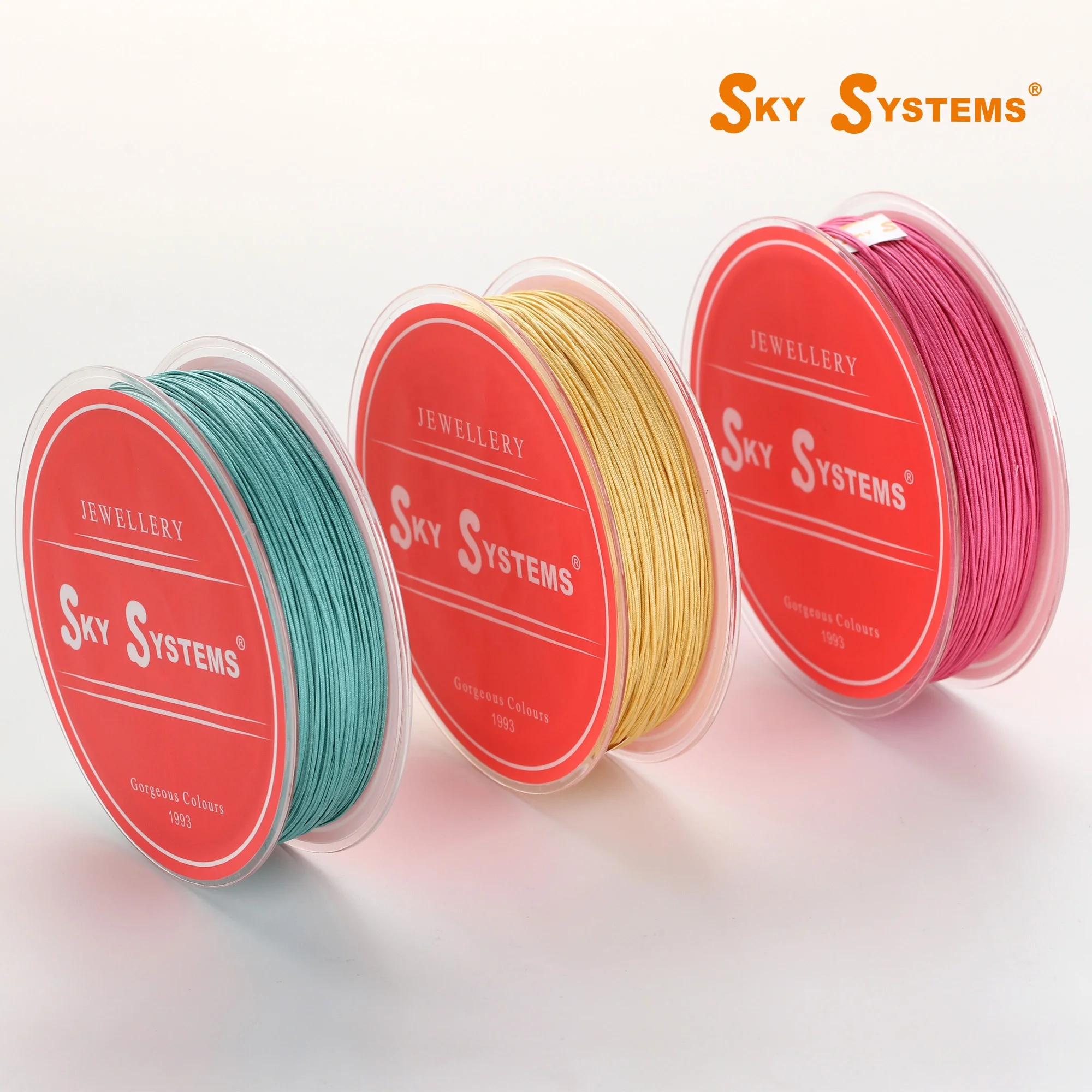 SKY CNCN 0.5~1.5mm 01#~50# Colors Jewelry Cord Nylon Cord Jewelry Accessories Bracelet and Necklace material 107 Colors