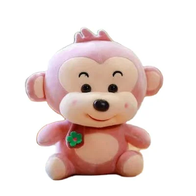 Colored baby monkey stuffed cotton adorable soft plush toy