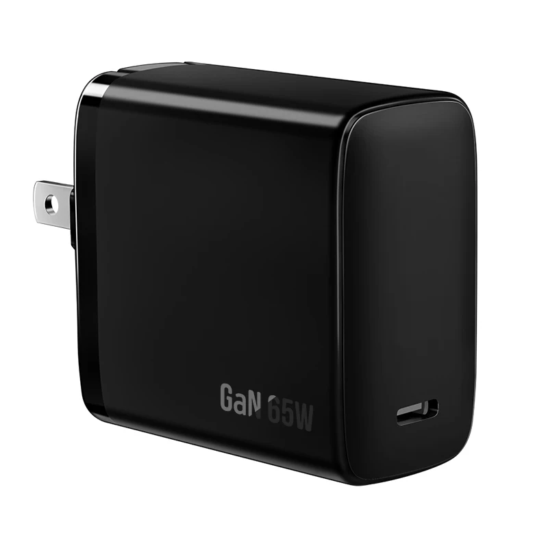 2021 Новое поступление складная вилка USB C GaN 65W Быстрый Настенный переходник для зарядного устройства ноутбука
