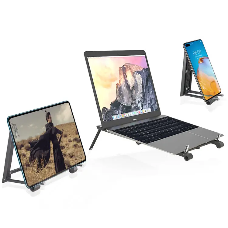 Портативный Регулируемый складной 3 в 1 amazon Лидер продаж прозрачная подставка для ноутбука