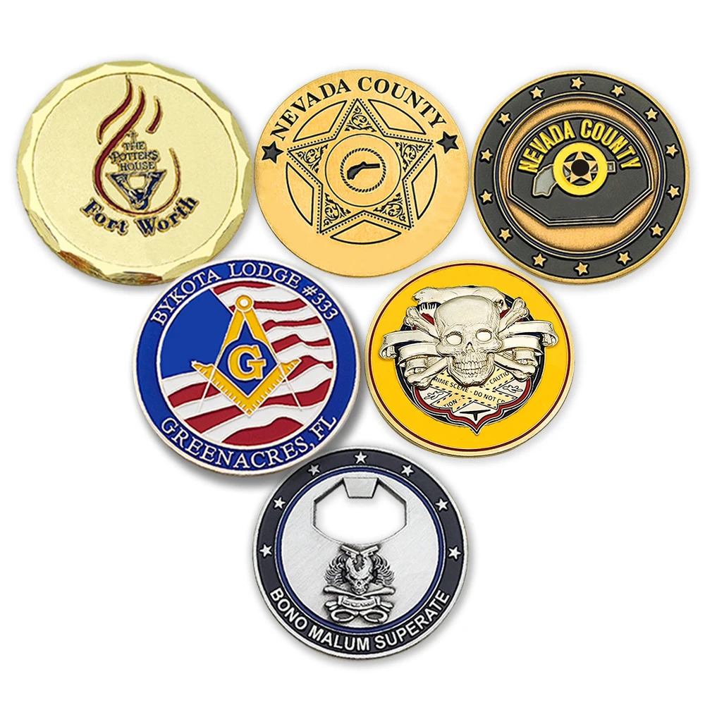 Customized Gold Silver Plated Metal Embossed 3D Logo Challenge Coin New Zealand